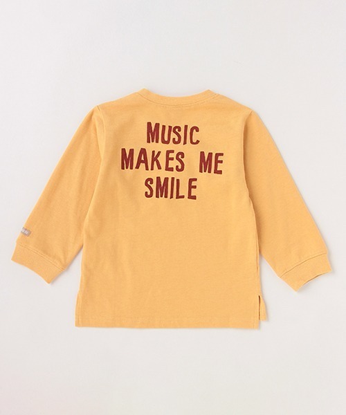 petit main(プティマイン)の「【お肌にやさしい弱酸性】アニマルTシャツ(Tシャツ/カットソー・キッズ・アイボリー/グレー/イエロー・100cm/80cm/110cm/90cm)」の4枚目の写真
