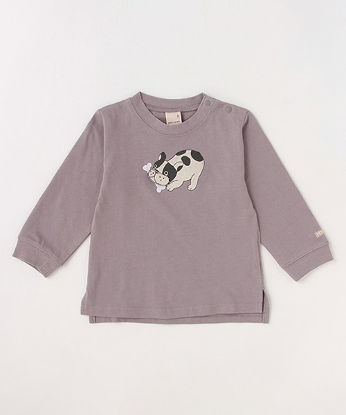 petit main(プティマイン)の「【お肌にやさしい弱酸性】アニマルTシャツ(Tシャツ/カットソー・キッズ・アイボリー/グレー/イエロー・100cm/80cm/110cm/90cm)」の20枚目の写真