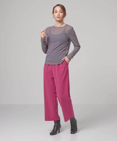 THE STATION STORE（ザ ステーション ストア）の「＜closet story（クローゼットストーリー）＞ドロスト イージーパンツ -ウォッシャブル-（その他パンツ・レディース・ネイビー/オリーブ/ピンク・FREE）」の17枚目の写真