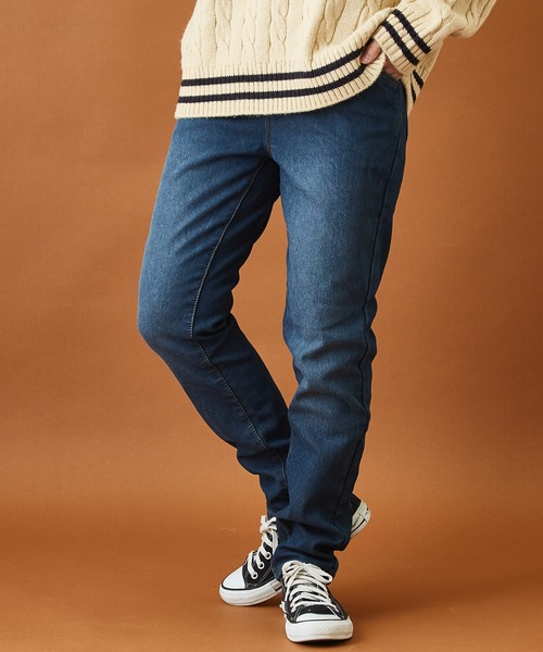 セール Web限定 裏フリース ウエストゴム デニムパンツ デニムパンツ Cube Sugar キューブシュガー のファッション通販 Zozotown