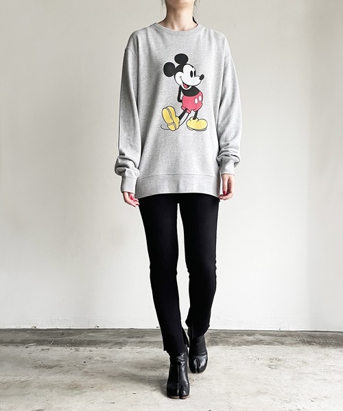 MICKEY MOUSE(ミッキーマウス)の「FD: キャラチョイ Disney MICKEY ディズニー ミッキースウェット(スウェット・レディース・ホワイト/ブラック/グレー・L/XL/M/S)」の10枚目の写真