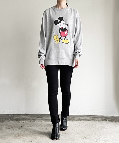 MICKEY MOUSE(ミッキーマウス)の「FD: キャラチョイ Disney MICKEY ディズニー ミッキースウェット(スウェット・レディース・ホワイト/ブラック/グレー・L/XL/M/S)」の11枚目の写真