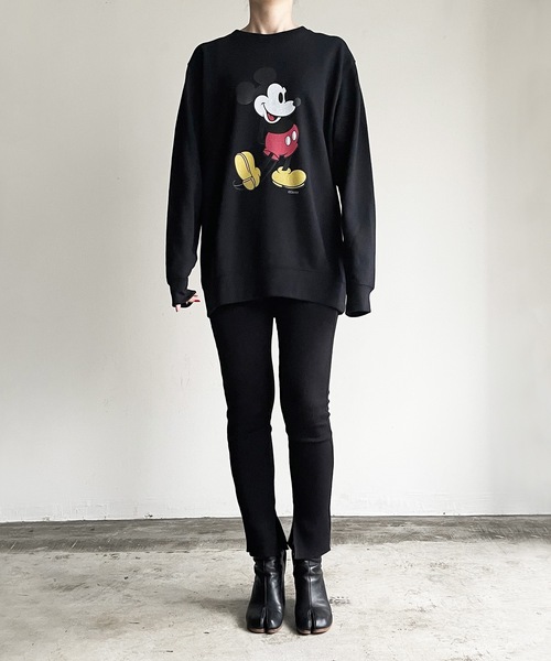MICKEY MOUSE(ミッキーマウス)の「FD: キャラチョイ Disney MICKEY ディズニー ミッキースウェット(スウェット・レディース・ホワイト/ブラック/グレー・L/XL/M/S)」の15枚目の写真