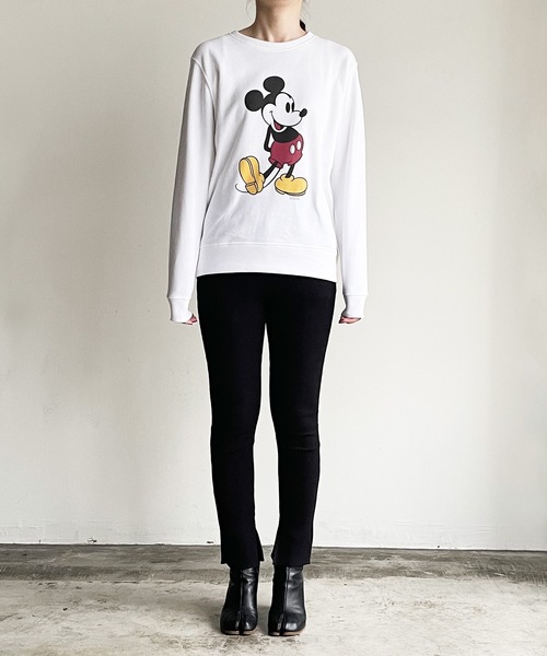 MICKEY MOUSE(ミッキーマウス)の「FD: キャラチョイ Disney MICKEY ディズニー ミッキースウェット(スウェット・レディース・ホワイト/ブラック/グレー・L/XL/M/S)」の18枚目の写真