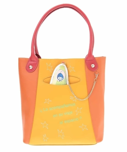 【新品】Jocomomola ホコモララ　カラフル　かごバッグ　オレンジ JOCOMOMOLA デザイントートバッグ （その他小物）｜Jocomomola