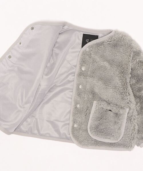 quoti use fith（クゥオティ　ユース　フィス）の「ボア 長袖 ブルゾン（ブルゾン・キッズ・ベージュ/グリーン・90/100/110/120/80/130）」の12枚目の写真