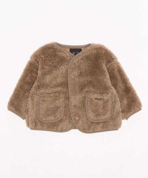 quoti use fith（クゥオティ　ユース　フィス）の「ボア 長袖 ブルゾン（ブルゾン・キッズ・ベージュ/グリーン・90/100/110/120/80/130）」の3枚目の写真