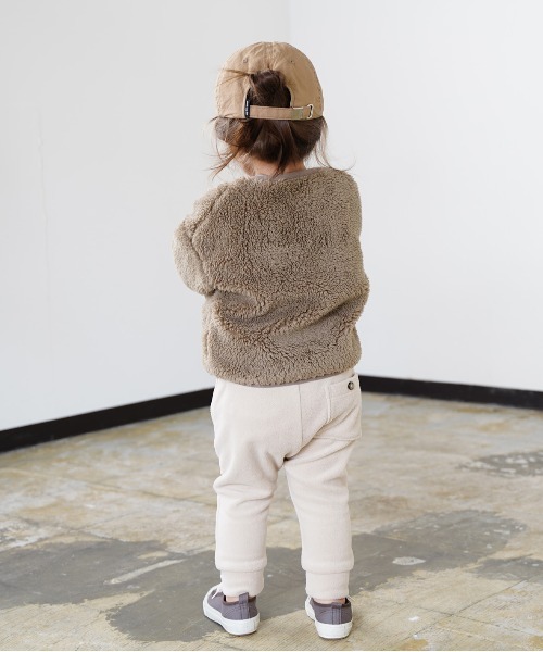 quoti use fith（クゥオティ　ユース　フィス）の「ボア 長袖 ブルゾン（ブルゾン・キッズ・ベージュ/グリーン・90/100/110/120/80/130）」の7枚目の写真