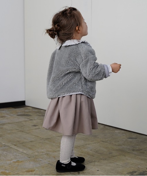 quoti use fith（クゥオティ　ユース　フィス）の「ボア 長袖 ブルゾン（ブルゾン・キッズ・ベージュ/グリーン・90/100/110/120/80/130）」の10枚目の写真