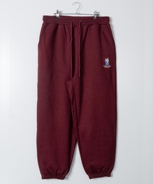 Red Cap Girl（レッドキャプガール）の「【a-r】〔Red Cap Girl レッドキャップガール〕  裏起毛 ワンポイント刺繍 ワイドスウェットパンツ（スウェットパンツ）」