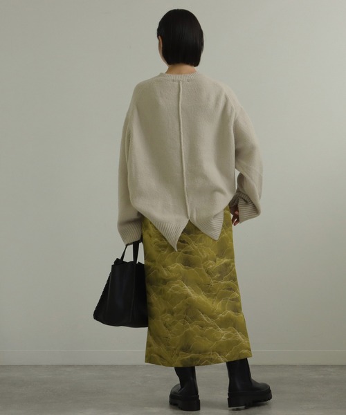 AULI（アウリィ）の「【低身長向けサイズ】PJジャカードタイトスカート（スカート・レディース・イエロー/グリーン/ダークグレー・S/XS/XXS）」の10枚目の写真