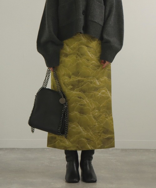 AULI（アウリィ）の「【低身長向けサイズ】PJジャカードタイトスカート（スカート・レディース・イエロー/グリーン/ダークグレー・S/XS/XXS）」の19枚目の写真