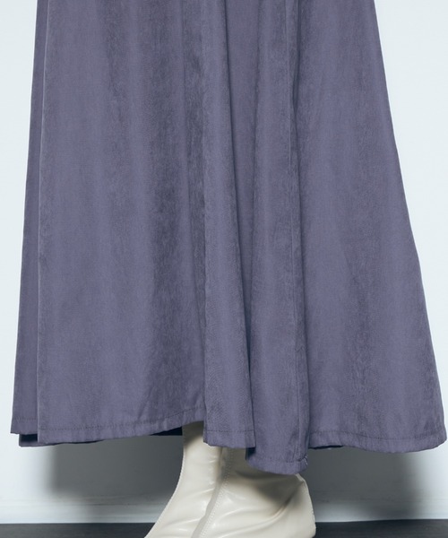 CECIL McBEE（セシルマクビー）の「インナー付きジャンスカフレアワンピース（ジャンパースカート・レディース・パープル/ブラック・MEDIUM）」の8枚目の写真