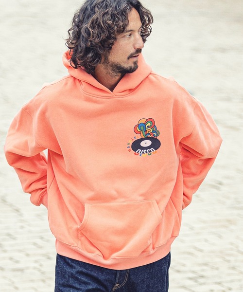 MARBLES（マーブルズ）の「mpa2751-HQ PARKA (DISCO) パーカー（パーカー・メンズ・ブラウン/チャコール/オレンジ・M/L/S/XL）」の3枚目の写真
