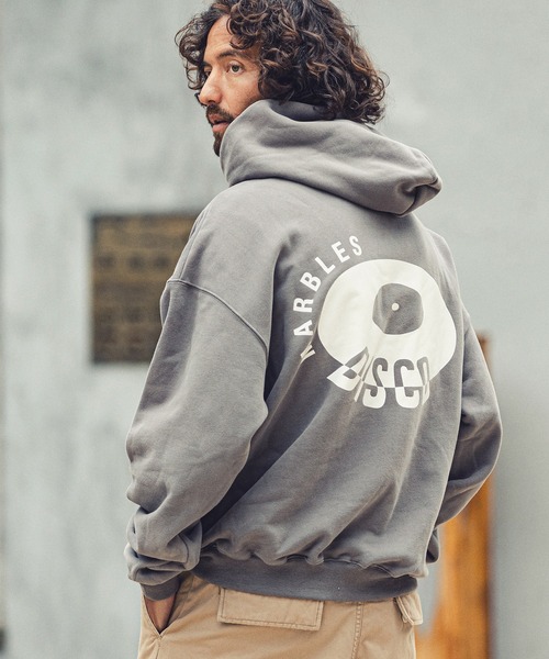 MARBLES（マーブルズ）の「mpa2751-HQ PARKA (DISCO) パーカー（パーカー・メンズ・ブラウン/チャコール/オレンジ・M/L/S/XL）」の2枚目の写真