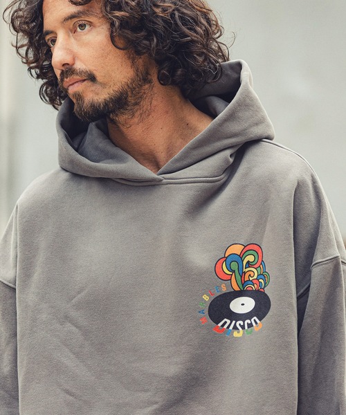 MARBLES（マーブルズ）の「mpa2751-HQ PARKA (DISCO) パーカー（パーカー・メンズ・ブラウン/チャコール/オレンジ・M/L/S/XL）」の4枚目の写真