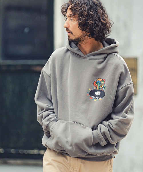 MARBLES（マーブルズ）の「mpa2751-HQ PARKA (DISCO) パーカー（パーカー・メンズ・ブラウン/チャコール/オレンジ・M/L/S/XL）」の5枚目の写真