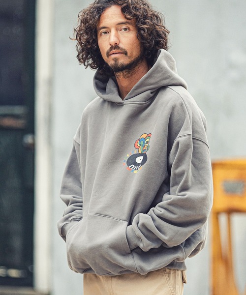 MARBLES（マーブルズ）の「mpa2751-HQ PARKA (DISCO) パーカー（パーカー・メンズ・ブラウン/チャコール/オレンジ・M/L/S/XL）」の7枚目の写真