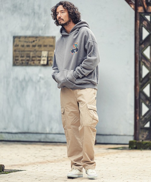 MARBLES（マーブルズ）の「mpa2751-HQ PARKA (DISCO) パーカー（パーカー・メンズ・ブラウン/チャコール/オレンジ・M/L/S/XL）」の8枚目の写真