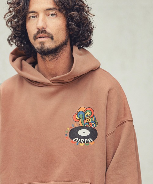 MARBLES（マーブルズ）の「mpa2751-HQ PARKA (DISCO) パーカー（パーカー・メンズ・ブラウン/チャコール/オレンジ・M/L/S/XL）」の10枚目の写真