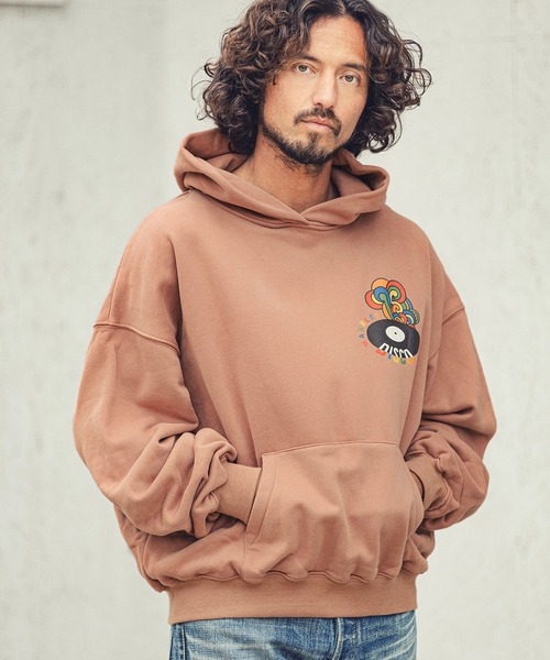 MARBLES（マーブルズ）の「mpa2751-HQ PARKA (DISCO) パーカー（パーカー・メンズ・ブラウン/チャコール/オレンジ・M/L/S/XL）」の11枚目の写真