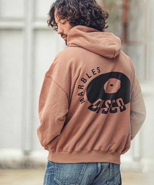 MARBLES（マーブルズ）の「mpa2751-HQ PARKA (DISCO) パーカー（パーカー・メンズ・ブラウン/チャコール/オレンジ・M/L/S/XL）」の13枚目の写真