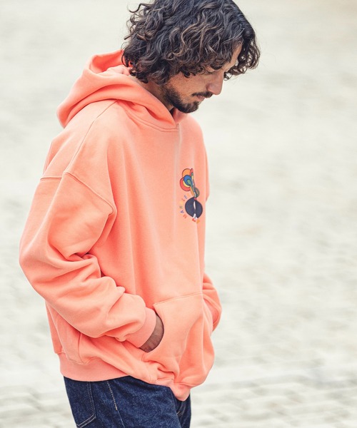 MARBLES（マーブルズ）の「mpa2751-HQ PARKA (DISCO) パーカー（パーカー・メンズ・ブラウン/チャコール/オレンジ・M/L/S/XL）」の16枚目の写真