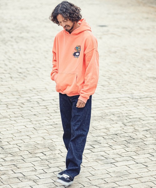 MARBLES（マーブルズ）の「mpa2751-HQ PARKA (DISCO) パーカー（パーカー・メンズ・ブラウン/チャコール/オレンジ・M/L/S/XL）」の17枚目の写真