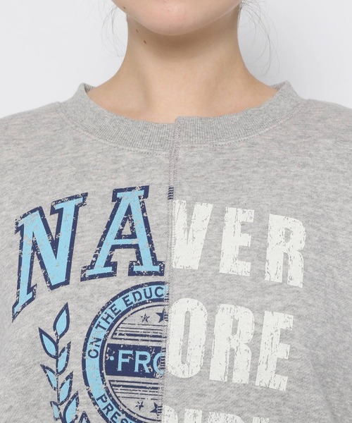 niko and... リメイクライクプルオーバー niko and（ニコアンド）の「裏毛リメイクライクロゴプル