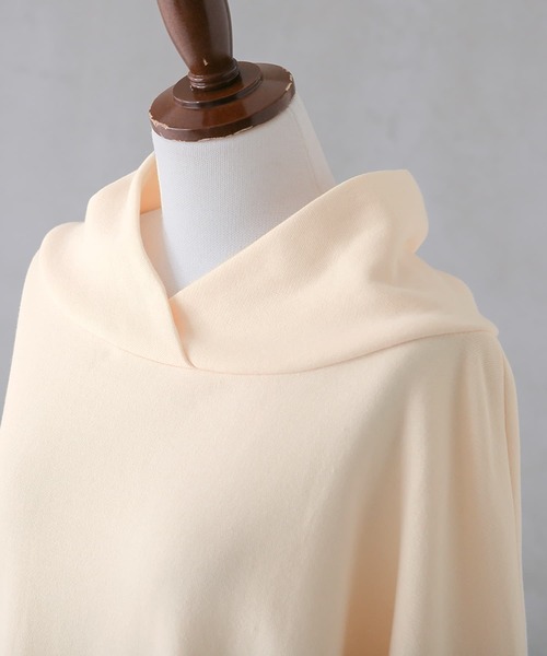 osharewalker(オシャレウォーカー)の「【廃盤】『パーカー風スタンド襟裏毛トップス』(スウェット・レディース・ラベンダー/ブラック/アイボリー・FREE)」の18枚目の写真