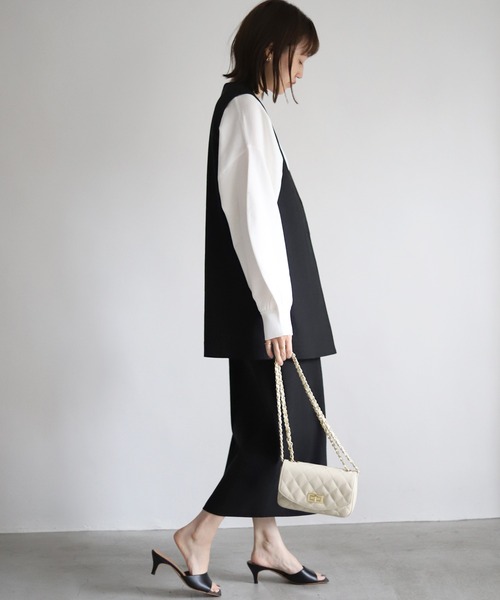 SLOBE IENA(スローブイエナ)の「リネンジレ◆(ベスト・レディース・ブラック/ベージュ・FREE)」の7枚目の写真