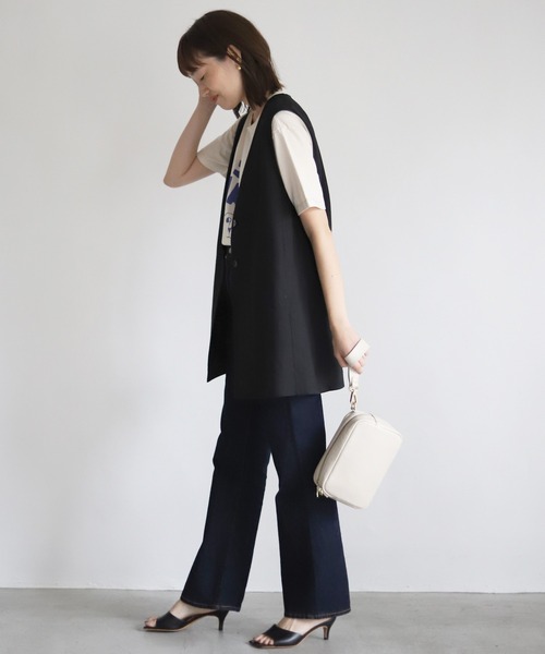 SLOBE IENA(スローブイエナ)の「リネンジレ◆(ベスト・レディース・ブラック/ベージュ・FREE)」の13枚目の写真