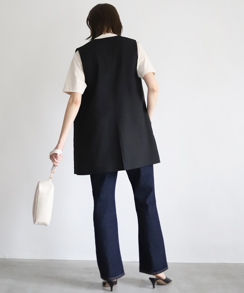 SLOBE IENA(スローブイエナ)の「リネンジレ◆(ベスト・レディース・ブラック/ベージュ・FREE)」の14枚目の写真