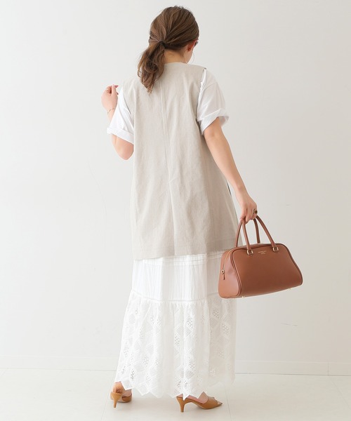 SLOBE IENA(スローブイエナ)の「リネンジレ◆(ベスト・レディース・ブラック/ベージュ・FREE)」の19枚目の写真