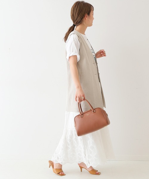 SLOBE IENA(スローブイエナ)の「リネンジレ◆(ベスト・レディース・ブラック/ベージュ・FREE)」の18枚目の写真