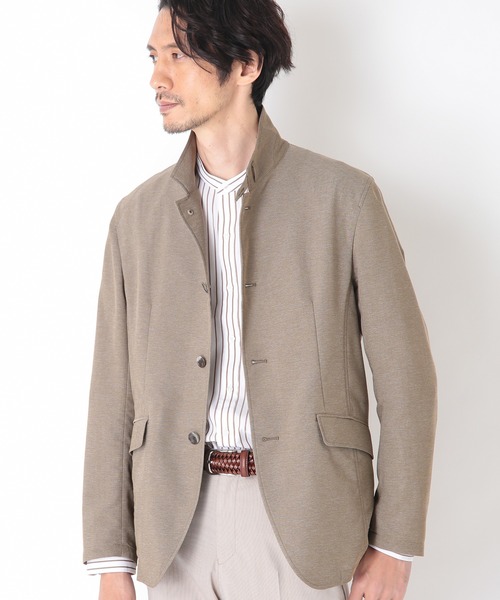 CROWDED CLOSET（クラウデッドクローゼット）の「カラミ織りストレッチブルゾン（ブルゾン・メンズ・ベージュ/ネイビー・01/02/03）」の5枚目の写真