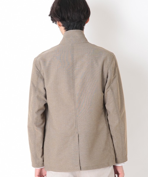 CROWDED CLOSET（クラウデッドクローゼット）の「カラミ織りストレッチブルゾン（ブルゾン・メンズ・ベージュ/ネイビー・01/02/03）」の9枚目の写真