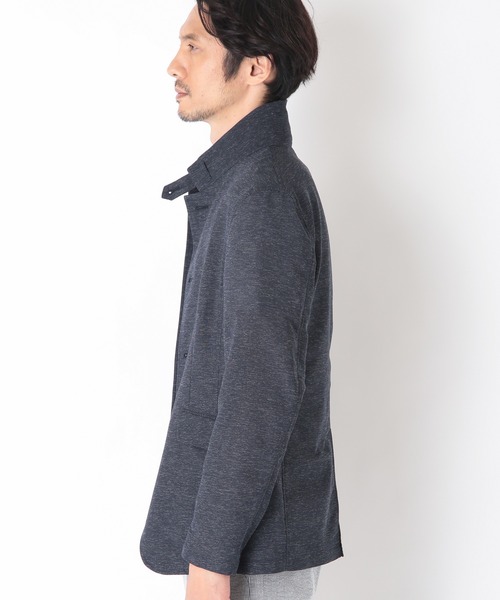 CROWDED CLOSET（クラウデッドクローゼット）の「カラミ織りストレッチブルゾン（ブルゾン・メンズ・ベージュ/ネイビー・01/02/03）」の15枚目の写真