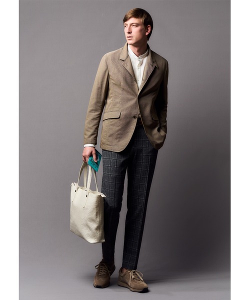 CROWDED CLOSET（クラウデッドクローゼット）の「カラミ織りストレッチブルゾン（ブルゾン・メンズ・ベージュ/ネイビー・01/02/03）」の20枚目の写真