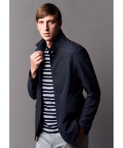 CROWDED CLOSET（クラウデッドクローゼット）の「カラミ織りストレッチブルゾン（ブルゾン・メンズ・ベージュ/ネイビー・01/02/03）」の21枚目の写真