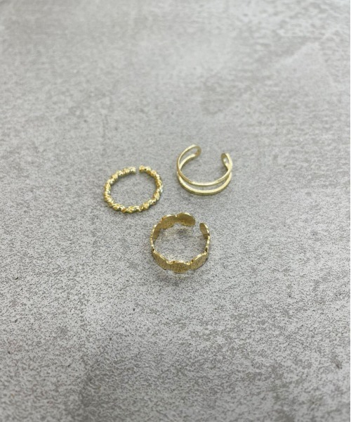 PairPair(ペアペア)の「シンプル3setリング(リング・レディース・シルバー/ゴールド/シルバー系/ゴールド系・フリー)」の6枚目の写真