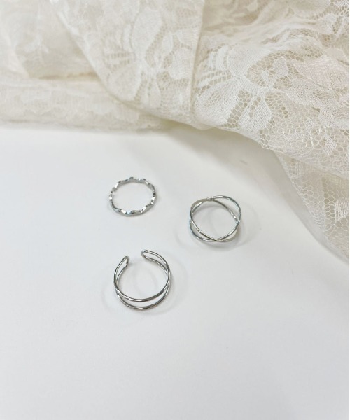 PairPair(ペアペア)の「シンプル3setリング(リング・レディース・シルバー/ゴールド/シルバー系/ゴールド系・フリー)」の14枚目の写真
