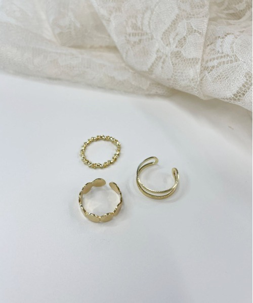 PairPair(ペアペア)の「シンプル3setリング(リング・レディース・シルバー/ゴールド/シルバー系/ゴールド系・フリー)」の15枚目の写真