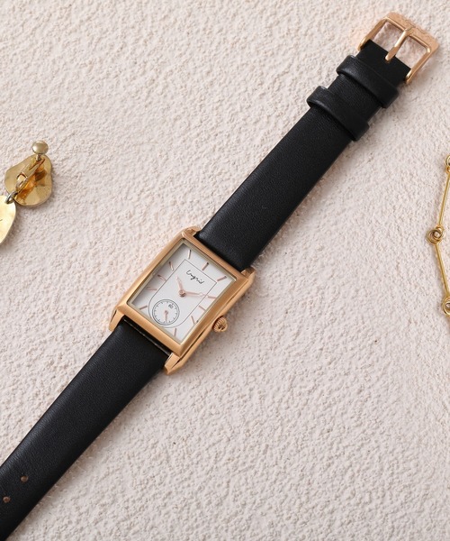 Ungrid（アングリッド）の「【ungrid/アングリッド】ベーシック スクエア レザー 腕時計（アナログ腕時計・レディース・ブラック/ダークブラウン/シルバー/グリーン/キャメル・FREE）」の7枚目の写真