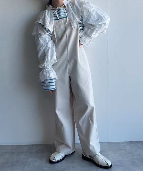 w closet(ダブルクローゼット)の「コットンフリルカラーボレロ(シャツ/ブラウス・レディース・オフホワイト・FREE)」の6枚目の写真