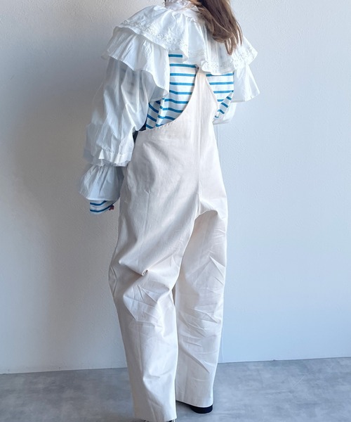 w closet(ダブルクローゼット)の「コットンフリルカラーボレロ(シャツ/ブラウス・レディース・オフホワイト・FREE)」の10枚目の写真