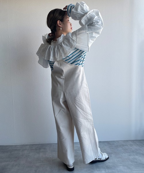 w closet(ダブルクローゼット)の「コットンフリルカラーボレロ(シャツ/ブラウス・レディース・オフホワイト・FREE)」の11枚目の写真