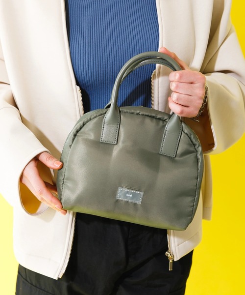 koe（コエ）の「ボンディングミニボストンバッグ（ボストンバッグ・レディース・ブラック/グレー/カーキ/オレンジ/ブルー系その他6・FREE）」の4枚目の写真