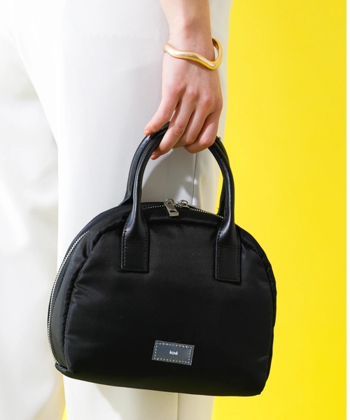 koe（コエ）の「ボンディングミニボストンバッグ（ボストンバッグ・レディース・ブラック/グレー/カーキ/オレンジ/ブルー系その他6・FREE）」の2枚目の写真