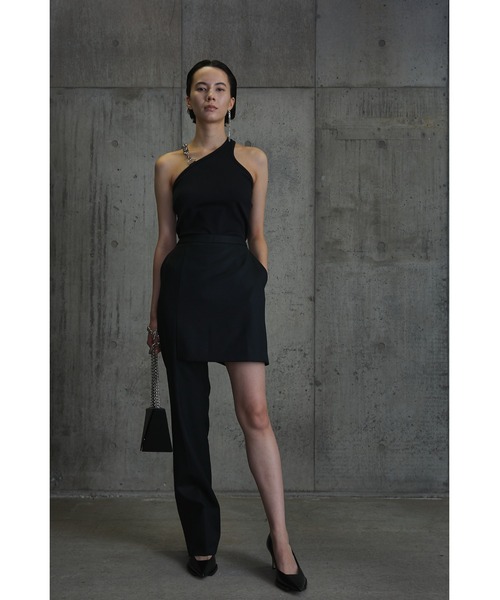 JOHN LAWRENCE SULLIVAN（ジョンローレンスサリバン）の「CHAIN STRAP TANK-TOP（Tシャツ/カットソー・レディース・ホワイト/ブラック・ONE SIZE）」の3枚目の写真